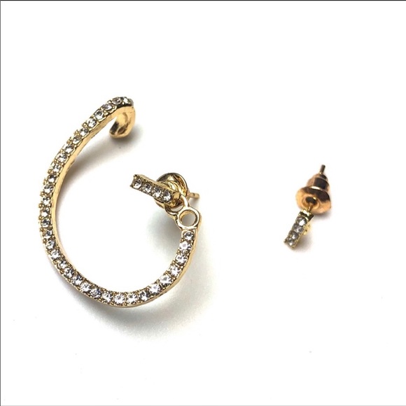 • Millie •Asymmetrical Earring Cuff + Stud - Picture 2 of 3